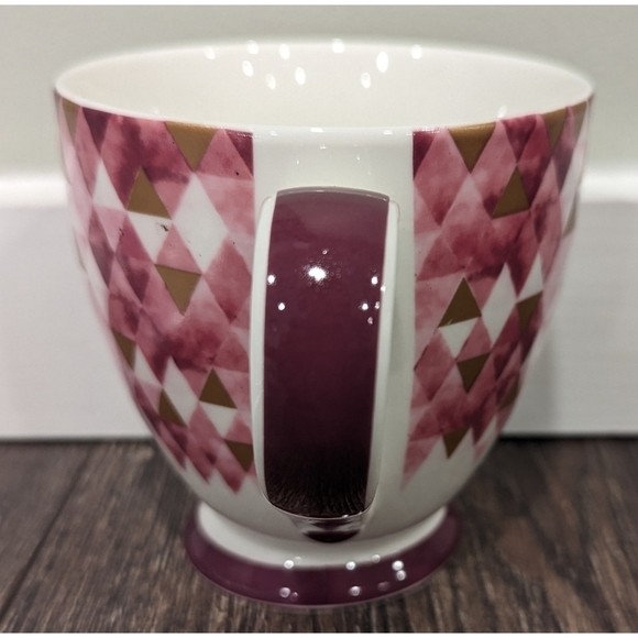 The English Mug Co Abstract Fuschia Ceramic Tea Coffee Mug - Picture 5 of 8